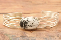 Genuine White Buffalo Turquoise Navajo Bracelet